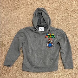 Old Navy Kids Gray Super Mario Sweatshirt